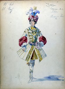 黑桃夫人：由彼得·伊里奇·柴可夫斯基（或柴可夫斯基）于 1890 年创作的歌剧 作者 未知艺术家