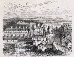 Palais des Tournelles，位于圣保罗酒店对面 - 雕刻，19 世纪末 作者 未知艺术家