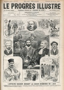 阿西西法院审理的约瑟夫-瓦切尔 "牧羊人杀手"（1869-1898）一案--10月30日《进步-画报》的封面。 作者 未知艺术家