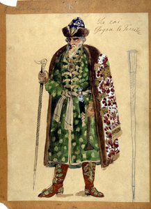 亚历山大-鲍罗廷（1833 - 1887）的歌剧《伊戈尔王子》中的国王角色。 作者 未知艺术家