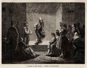 The jitter, in a dancing cafe, drawing by Durand Brager, to illustrate An excursion to the poor London neighbourhoods in 1862, by L.Simonin. Engraving in “” Le tour du monde””, edited by Edouard Charton 作者 未知艺术家