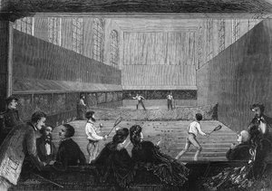 1873年，巴黎杜伊勒里宫露台上的棕榈游戏室。 作者 未知艺术家