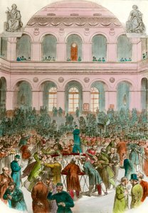 巴黎交易所 1856 年版画交易代理的垃圾 私人收藏 作者 未知艺术家