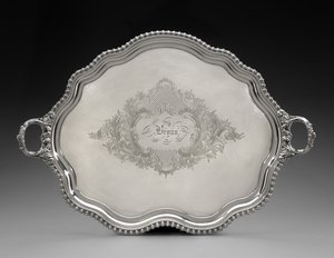 纸盘c。 1855（银盘） 作者 未知艺术家