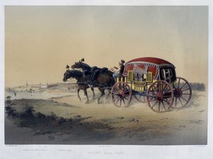 土耳其马车 - 公元19世纪 作者 未知艺术家