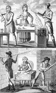 1795年使用新的度量衡。 作者 未知艺术家