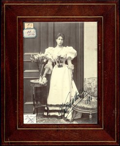 Victoria Melita de Saxe Cobourg-Gotha - 萨克斯-科堡和哥达的Victoria Melita公主（1876-1936），匿名。银胶摄影 作者 未知艺术家
