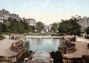 第戎的景色：广场和广场达西。照相馆诉1890年。 作者 未知艺术家