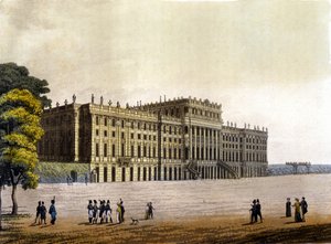 1830 年左右，奥地利维也纳，奥地利皇室故居美泉宫的景观 作者 未知艺术家