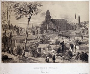 索米尔附近的丰特弗洛尔修道院（Fontevraud）景观 作者 未知艺术家