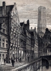 比利时梅赫伦市的景色 - 比利时梅赫伦市的景色 - 约1867年 作者 未知艺术家
