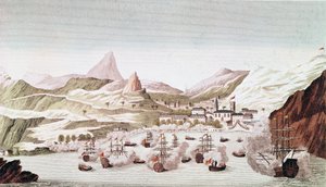 岛圣赫勒拿岛 (雕刻 作者 未知艺术家