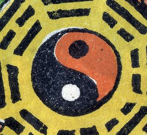 阴和阳。中国装饰品。19世纪。 作者 未知艺术家