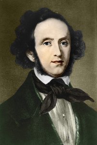 费利克斯-门德尔松-巴托尔迪的画像。德国作曲家（1809年至1847年）。 作者 未知艺术家