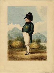 拿破仑-波拿巴在圣赫勒拿岛，1817年 作者 不知名的炮兵