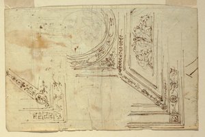 绘图，天花板装饰，1810-1820 年