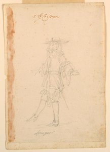 绘画，服装设计：芭蕾舞剧中的法国人，约 1790 年 作者 未知艺术家