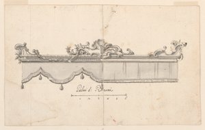 素描，顶篷（五：人物素描），约 1750-75 年