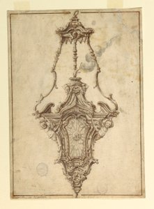 绘图，香炉设计，1725-1750 年 作者 未知艺术家