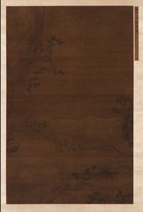 溪边的水牛和牧童 作者 未知艺术家