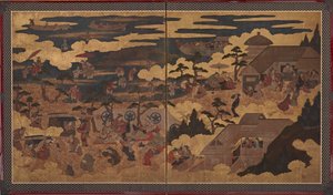 住吉神社的节日 作者 未知艺术家