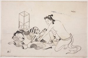 春宫画册上的一张纸 作者 未知艺术家