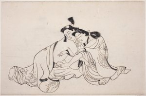春宫画册上的一张纸 作者 未知艺术家
