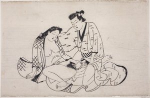 春宫画册上的一张纸 作者 未知艺术家
