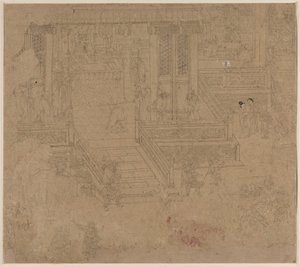道教和佛教主题专辑：地狱之王第 37 片叶子 作者 未知艺术家