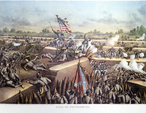 美国内战（1861 - 1865年）。弗雷德里克斯堡或玛丽高地第二次战役（弗吉尼亚州） 5月3日 作者 未知艺术家