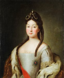 Anna Petrovna de Russie - 俄罗斯沙皇安娜彼得罗夫娜 (1708-1728) 的肖像，俄罗斯皇帝彼得一世的女儿，无名。 布面油画，18 世纪末，国家建筑、历史和艺术博物馆，弗拉基米尔 作者 未知艺术家