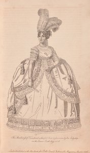 安妮·汤森德 (Anne Townshend) 穿着宫廷礼服的汤森侯爵夫人 作者 未知艺术家