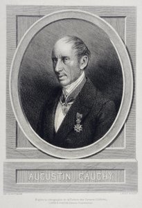 奥古斯丁-路易斯-考奇 1789-1857 英国数学家 - 雕刻品 作者 未知艺术家
