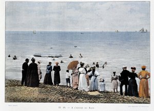 Bathing on the beaches of the Atlantic, late 19th century 作者 未知艺术家