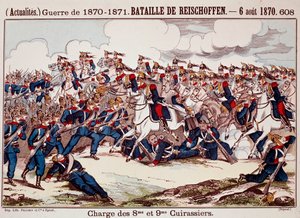 Battle of Worth, on 6 August 1870 in the opening stages of the Franco-Prussian War (Engraving) 作者 未知艺术家