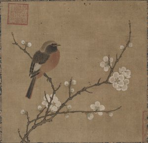花枝上的鸟 作者 未知艺术家