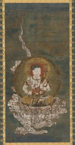 佛教神灵：极乐世界（<em>文殊师利</em>）。 作者 未知艺术家