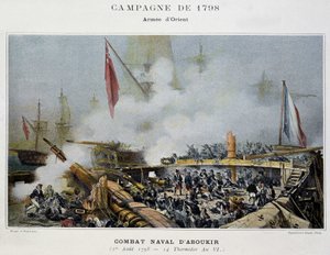 埃及战役（远征）（1798-1801）：阿布基尔战役 - 在“拿破仑的海战”中 作者 未知艺术家