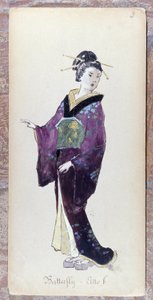 1904 年贾科莫-普契尼（Giacomo Puccini）创作《蝴蝶夫人》第二幕时的服装。米兰斯卡拉博物馆收藏。 作者 未知艺术家