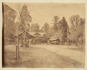 [日本寺庙的庭院］ 作者 未知艺术家