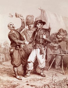Crimean War (1853-1856): allegory of the Alliance between France, the Kingdom of Sardinia and England against Russia. 1854 作者 未知艺术家