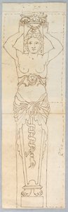 卡里亚提德设计 作者 未知艺术家
