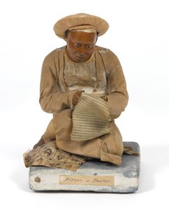 Dirzee, or Tailor, terracotta figurine, India, c.1880 (statuette) 作者 未知艺术家