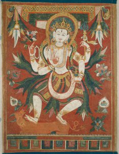 湿婆神双面彩绘横幅（Paubha） 作者 未知艺术家