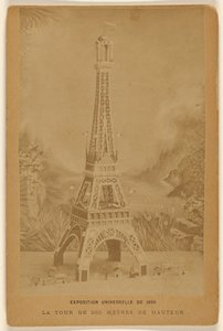 1889 年世界博览会。300 米高的塔楼。 作者 Unknown artist