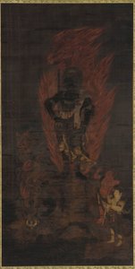 不动明王与随从孔加拉和清高 作者 Unknown artist
