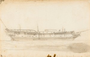 乔治-温哥华的 "发现"，约 1789 年（钢笔、水墨） 作者 未知艺术家