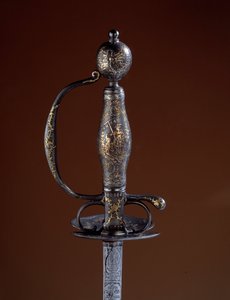 18世纪部分金银的黄金和军械库卫士。巴黎，装饰艺术 作者 未知艺术家