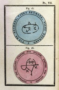 教皇霍诺里乌斯的魔法书曾经用来召唤恶魔。 埃德。 1760 年。 作者 未知艺术家