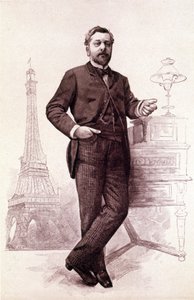 古斯塔夫·埃菲尔，法国工程师（1832 年至 1923 年）。 作者 未知艺术家